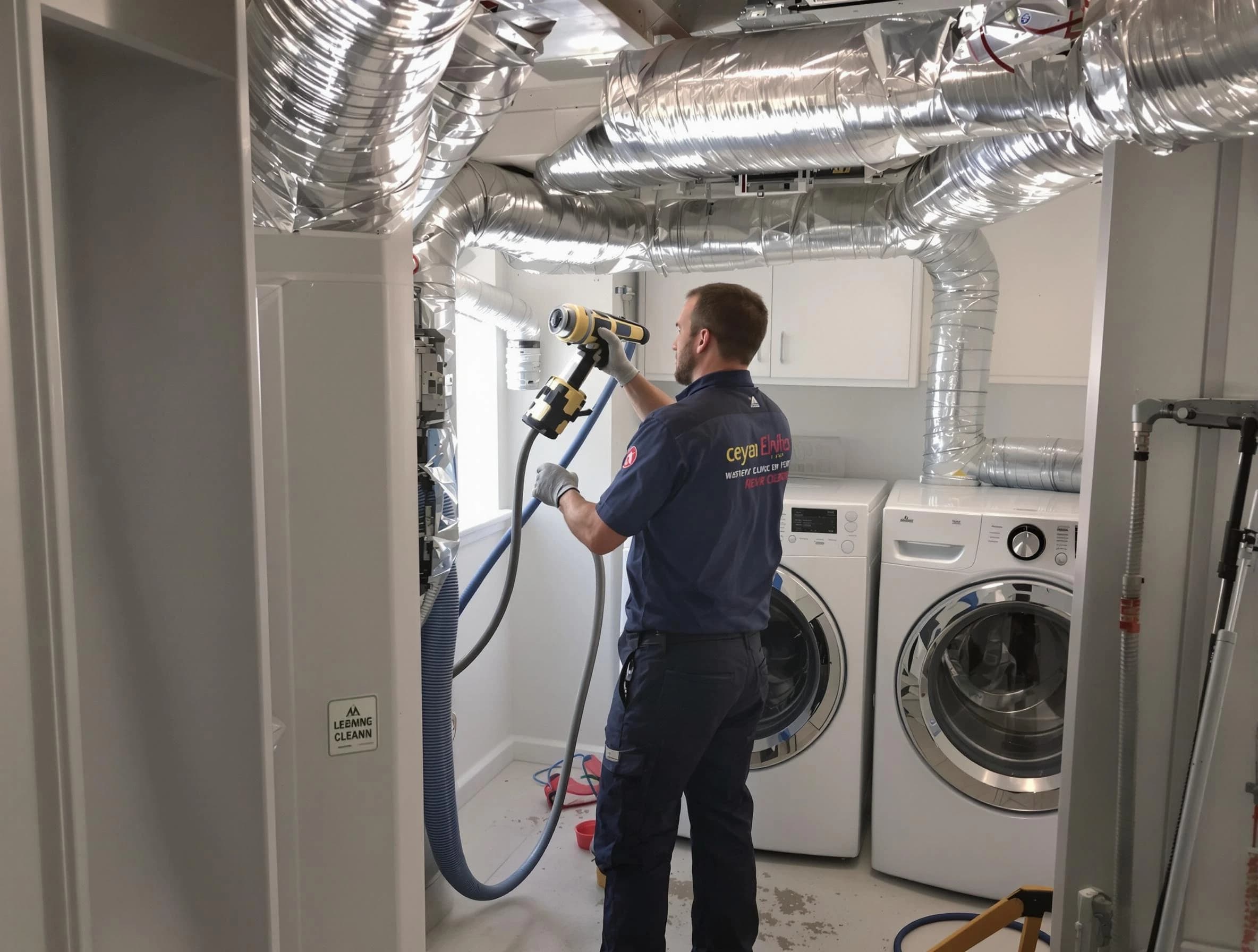 West Mifflin Dryer Vent Cleaning specialist using advanced equipment for thorough duct cleaning in West Mifflin